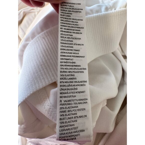 Varley Carina Minidress Size XS Removable Padded Shelf Bra White Pickleball Tenn - Picture 12 of 16